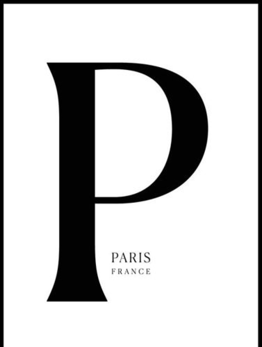 Posterton Paris Poster | Text Posters