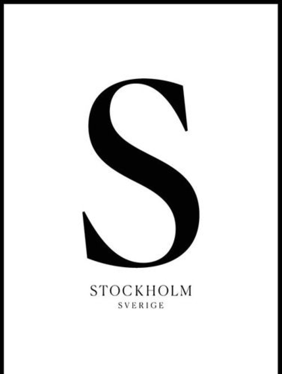 Posterton Stockholm Poster | Text Posters