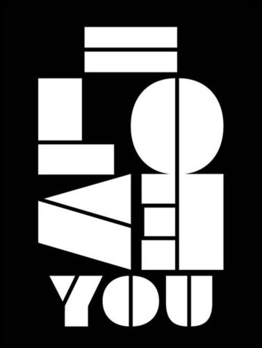 Posterton I Love You No.2 Poster | Text Posters