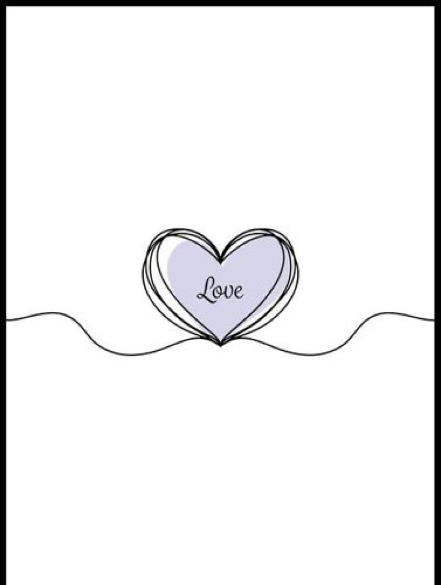 Posterton Love In My Heart Poster | Text Posters