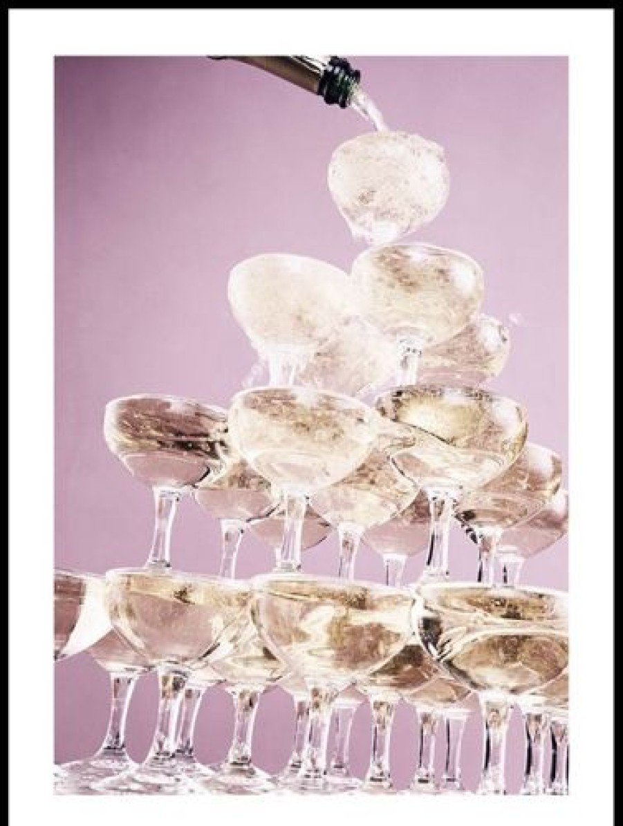 Posterton Champagne Pyramid Poster | Nyheter