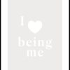 Posterton I Love Being Me Poster | Text Posters