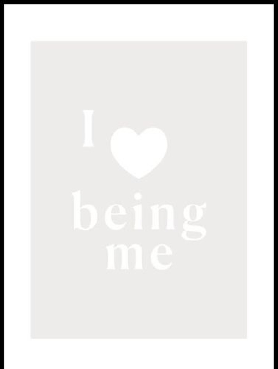 Posterton I Love Being Me Poster | Text Posters