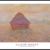 Posterton Grainstack, Sun In The Mist By Claude Monet Poster | Nyheter