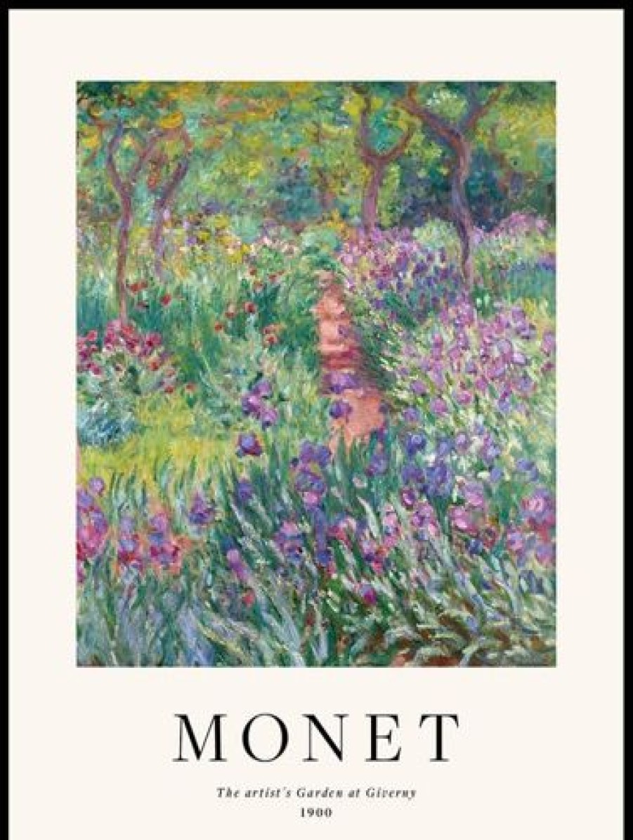 Posterton The Artist'S Garden At Giverny By Claude Monet Poster | Nyheter