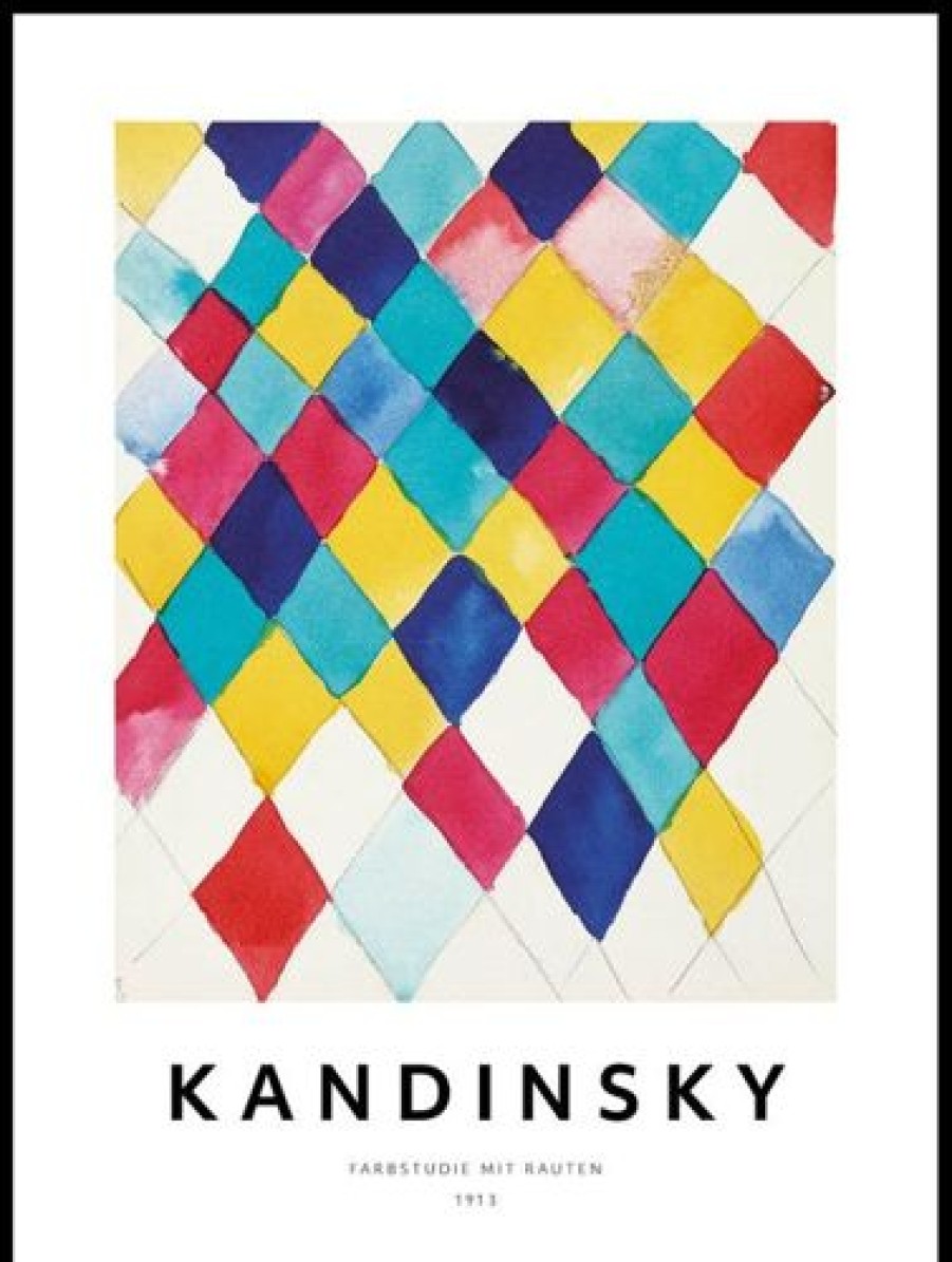 Posterton Farbstudie Mit Rauten By Wassily Kandinsky Poster | Nyheter