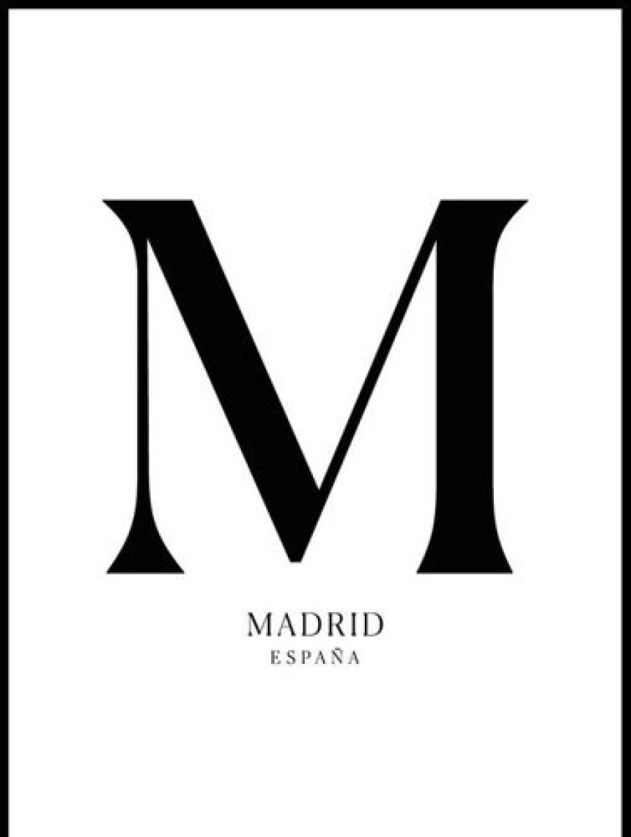 Posterton Madrid Poster | Text Posters