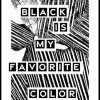 Posterton Black Is My Favorit Color Poster | Text Posters