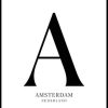 Posterton Amsterdam Poster | Text Posters