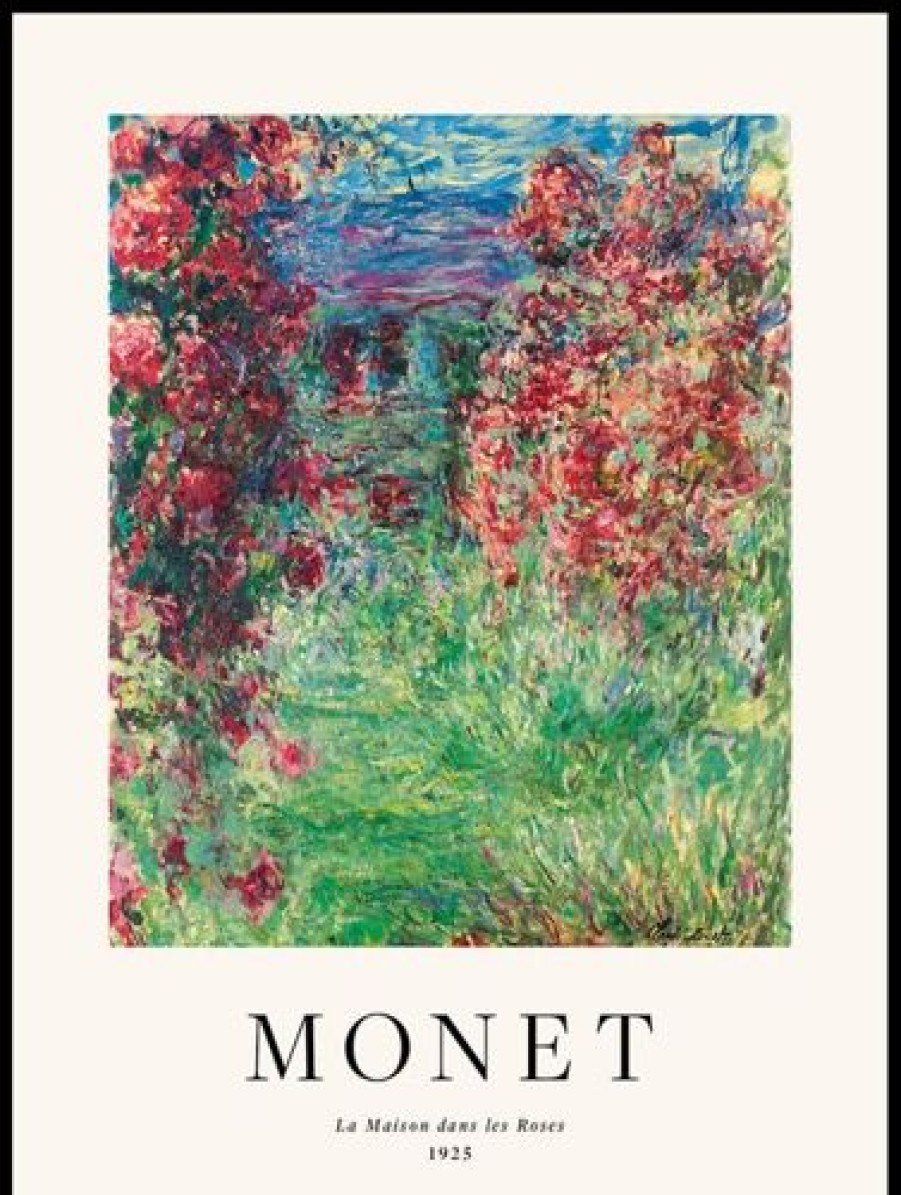 Posterton La Maison Dans Les Roses By Claude Monet Poster | Nyheter