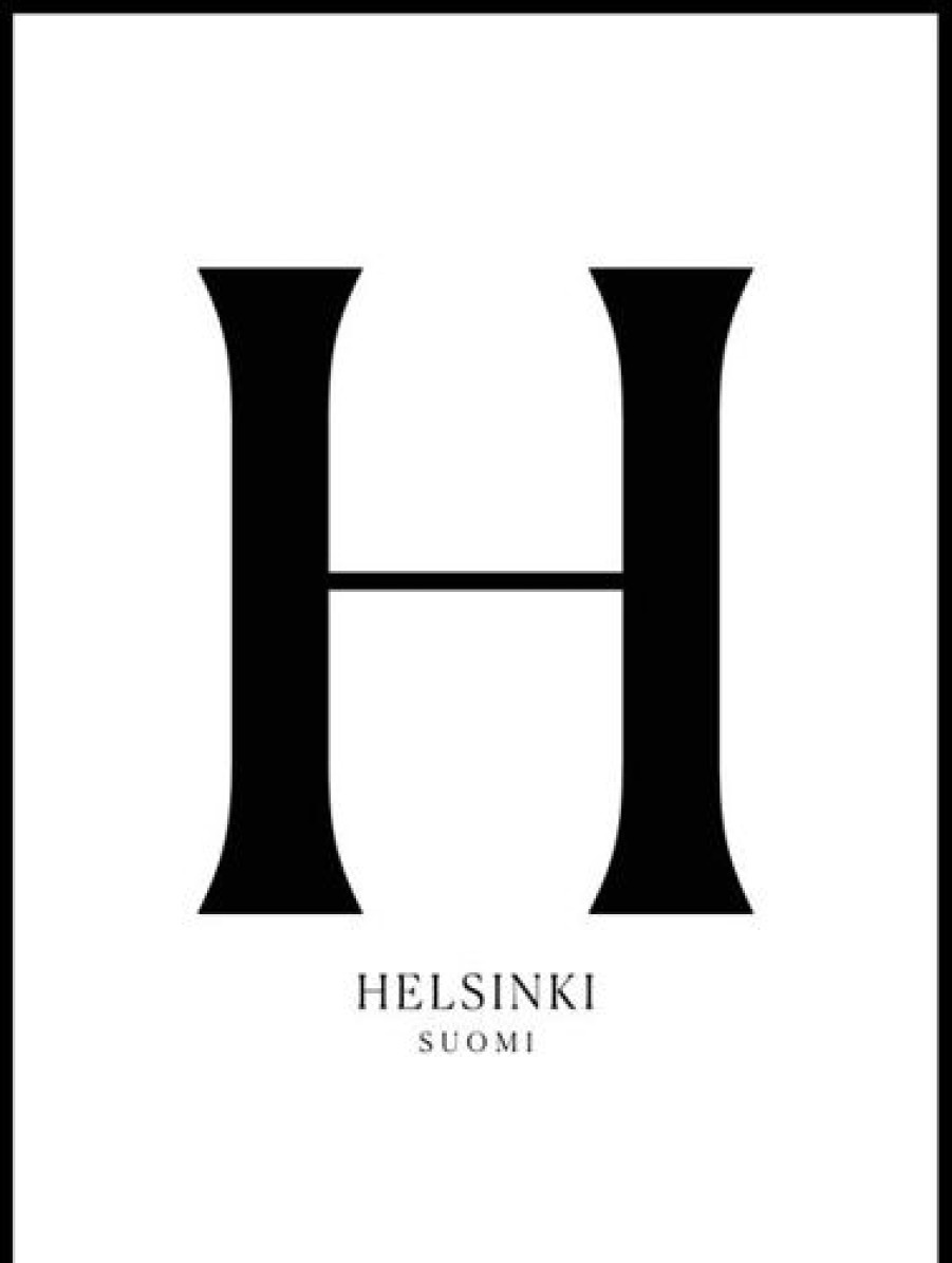 Posterton Helsinki Poster | Text Posters