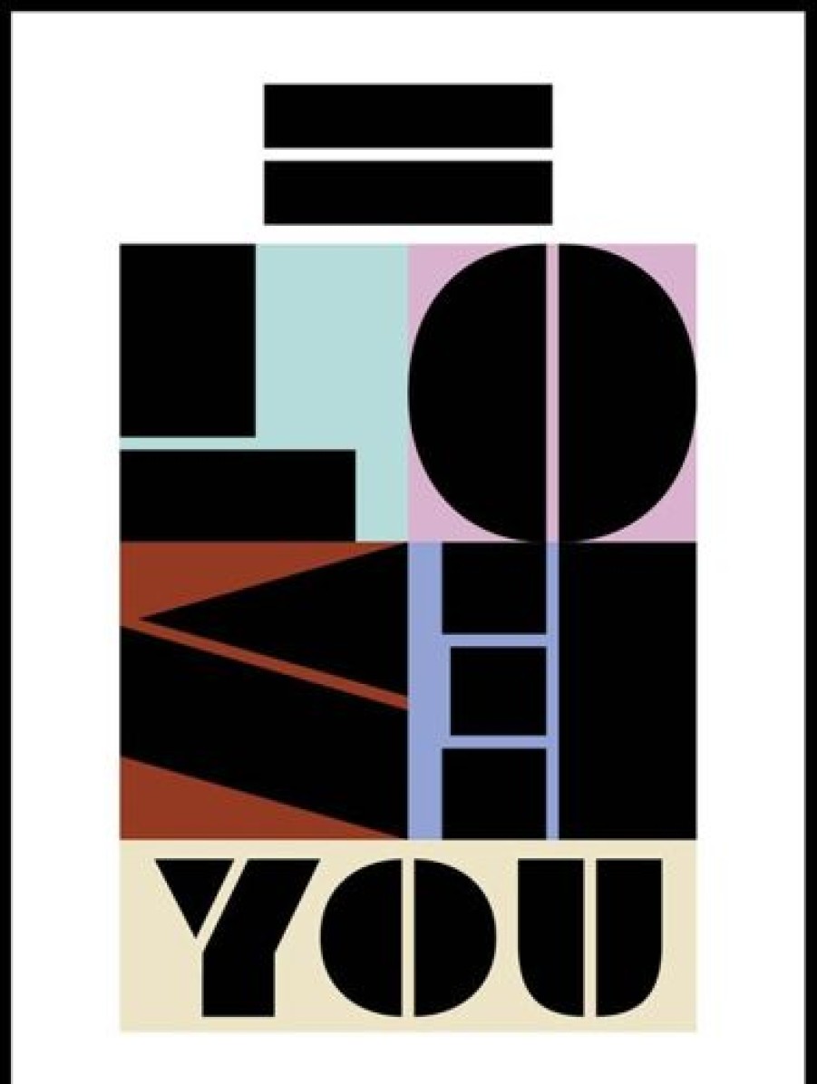 Posterton I Love You No.1 Poster | Text Posters