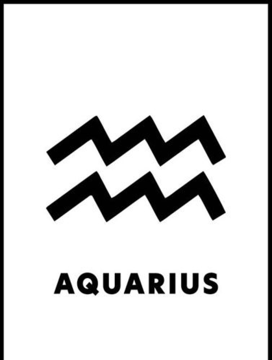 Posterton Aquarius Poster | Text Posters