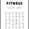 Posterton Fitness Icon Set Poster | Nyheter