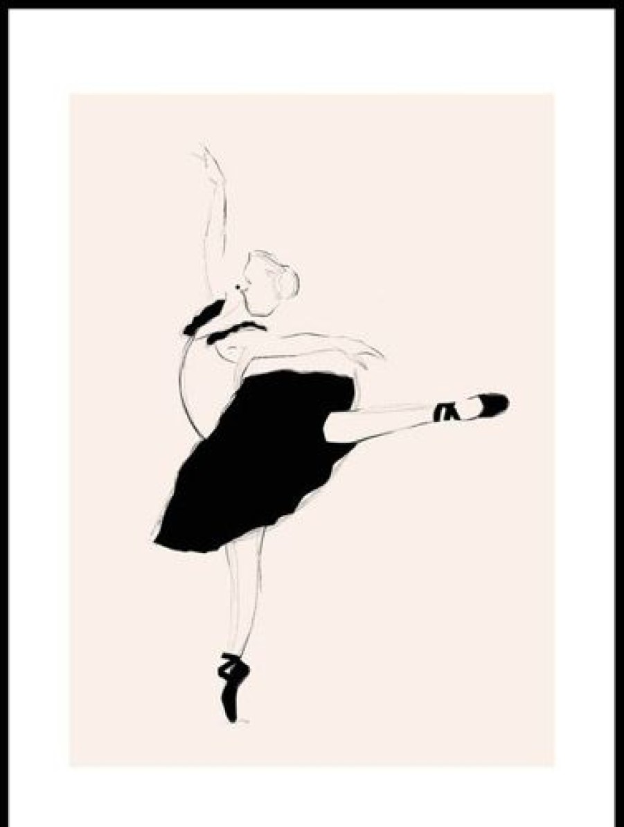 Posterton Skiss Av Ballerina Poster | Topplistan Affischer