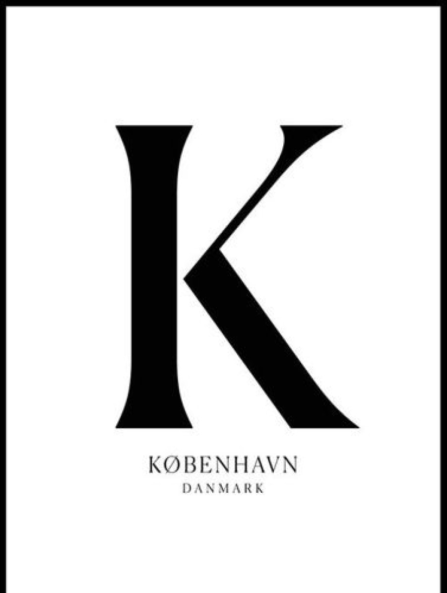 Posterton K Benhavn Poster | Text Posters