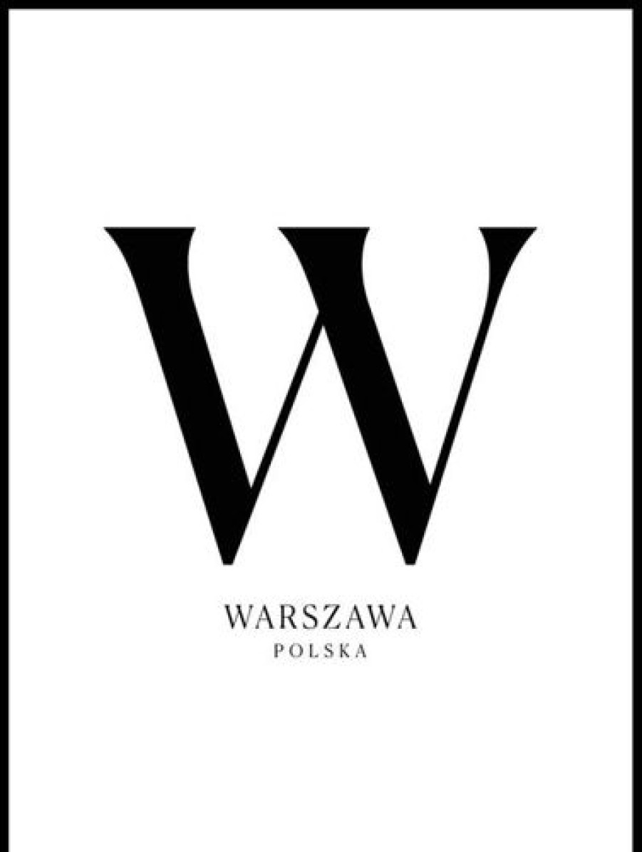 Posterton Warsawa Poster | Text Posters