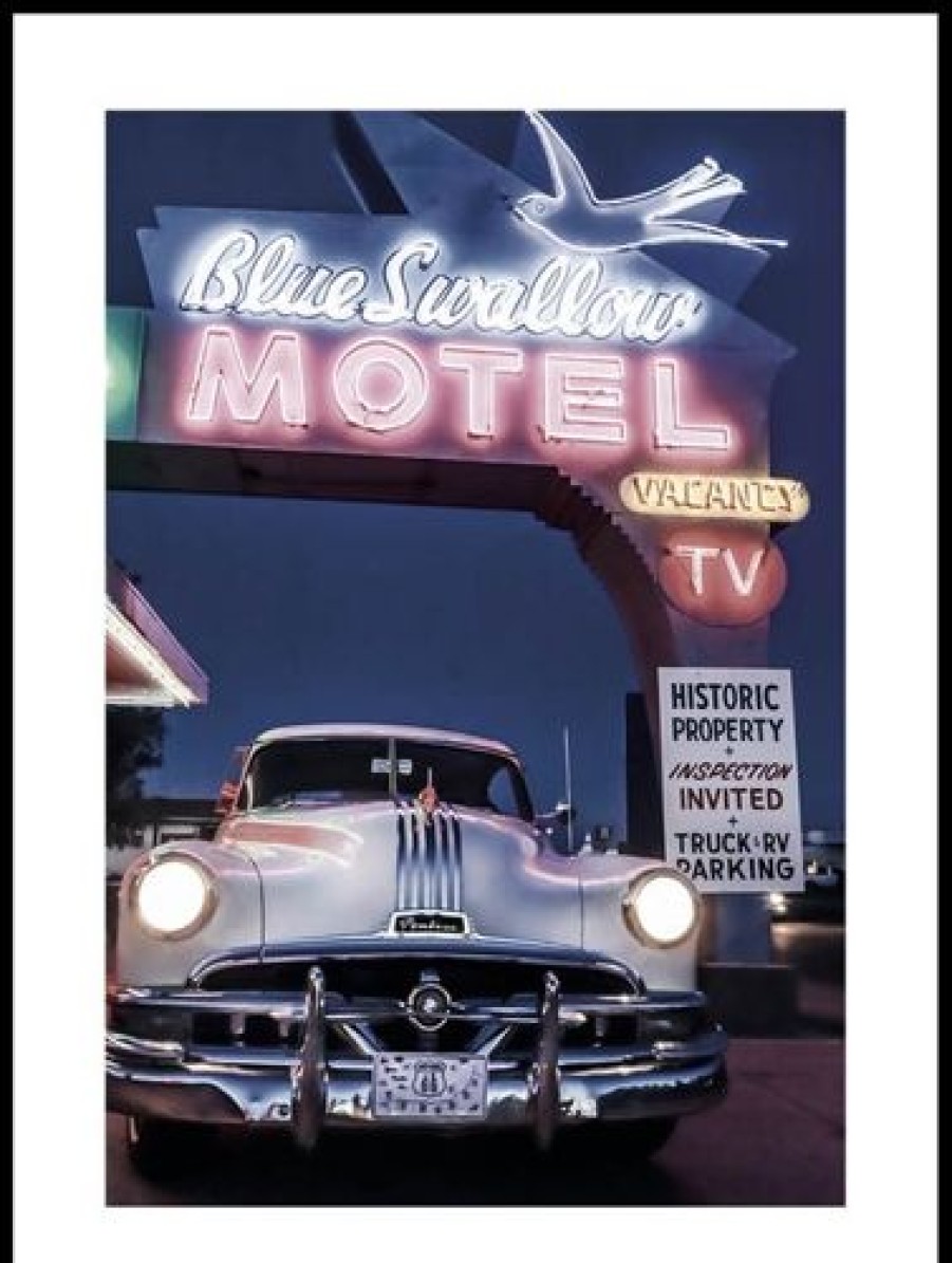 Posterton Blue Swallow Motel Poster | Vintage & Retro Posters