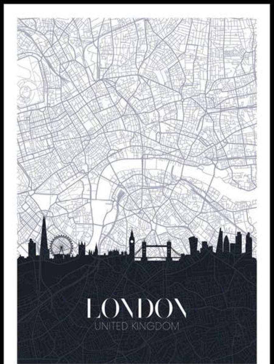 Posterton Karta Ver London Poster | Nyheter