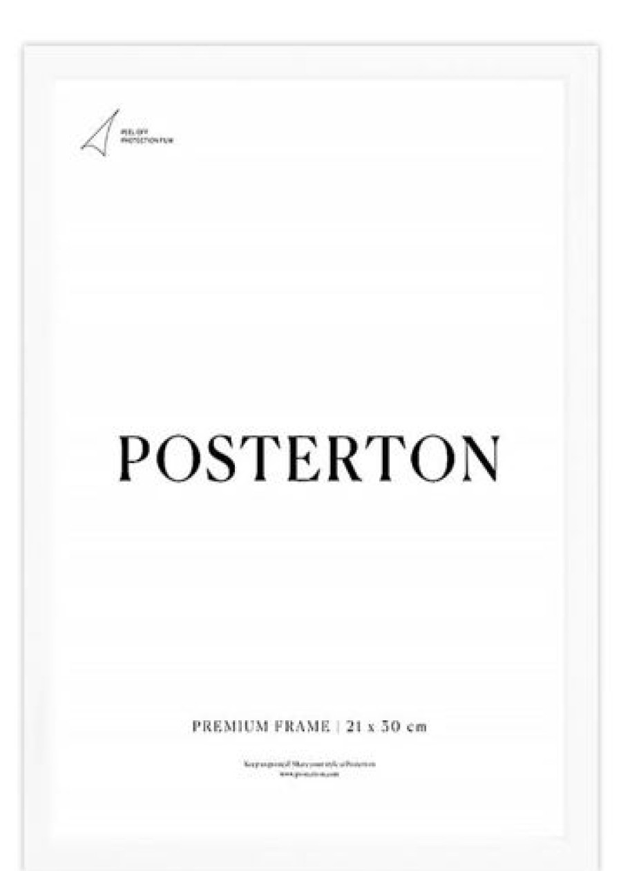 Posterton Vit Tr Ram 70X100 Cm | Vita Ramar